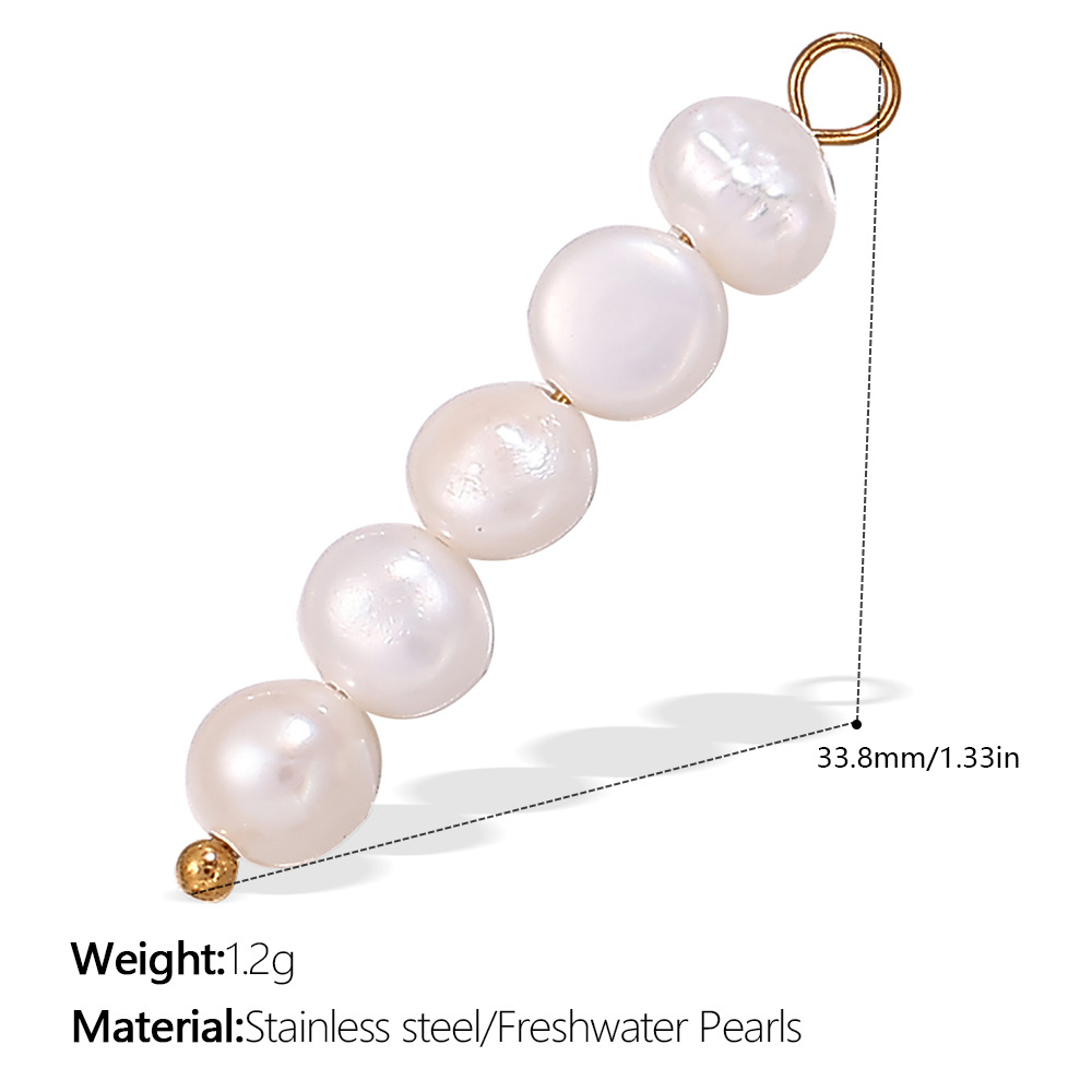 Fresh-style From The Ocean Collection Stainless Steel Pendant Necklace With 18K Gold Plating