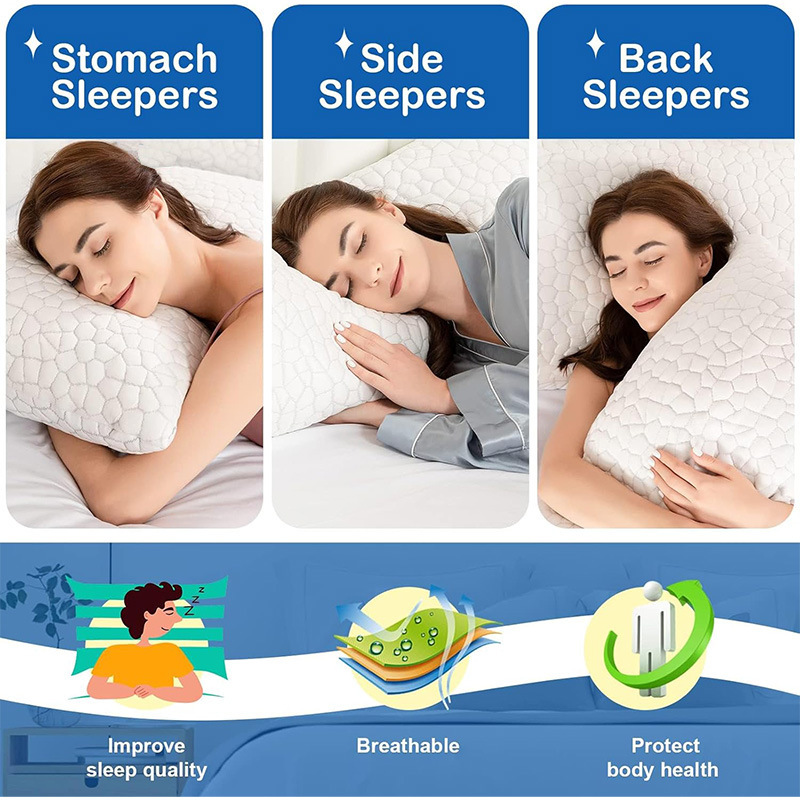 Bamboo Fiber Shredded Memory Foam Pillow