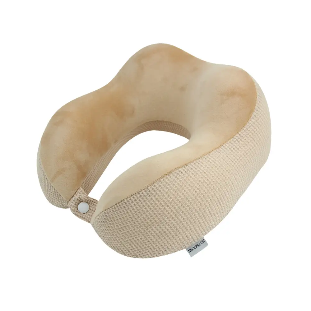 Memory Foam Slow Rebound Lunch Break Neck Protection Travel Mesh Fabric Hump U-shape Pillow