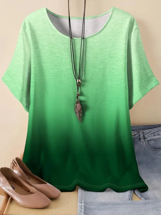 Casual Sports Loose Round Neck Short Sleeve Me01Me01Zn241013Y026 - Shop at LoveMi