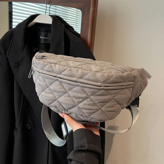 Fashion Personality Female Casual Chest Bag Gray - Shop at LoveMi
