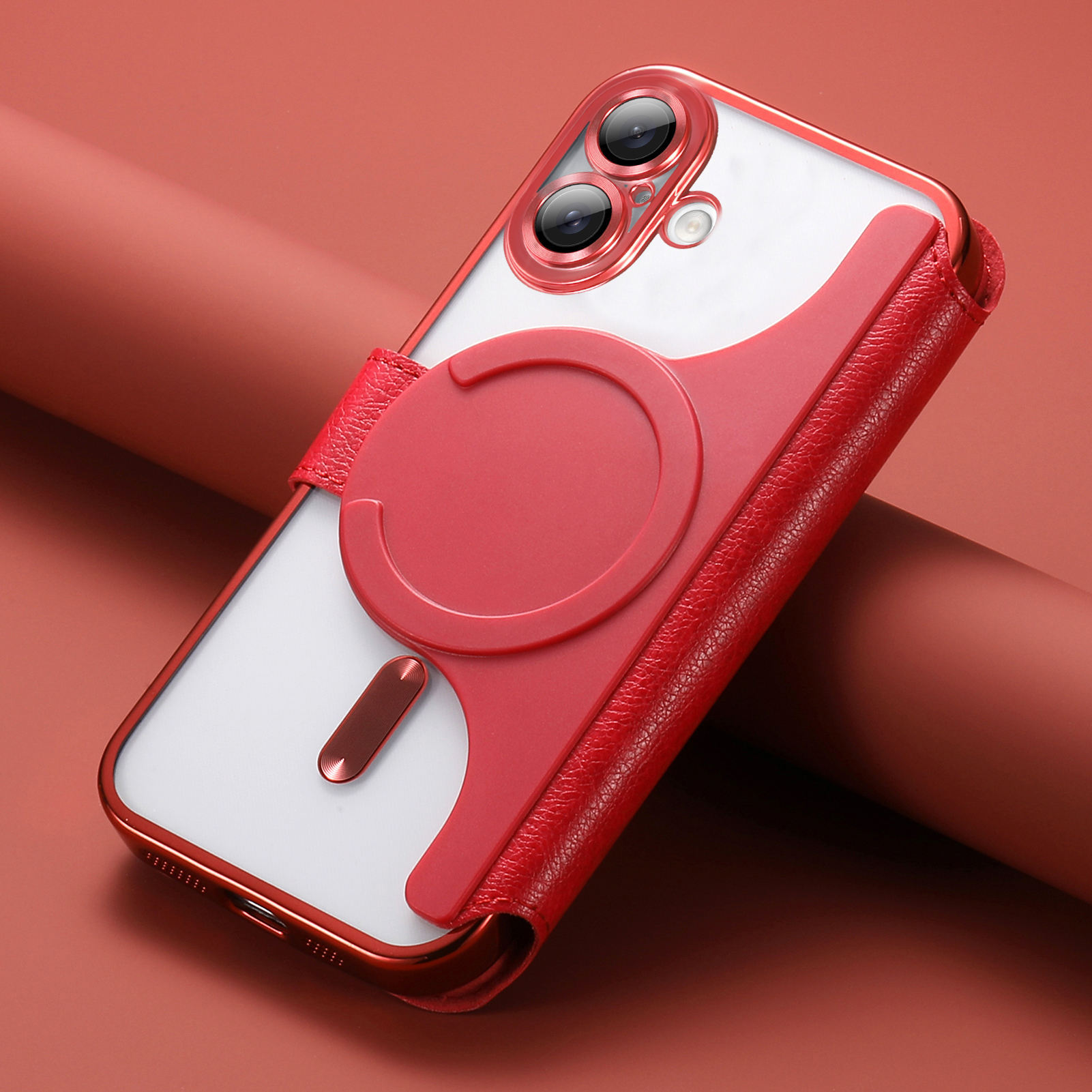 Phone Case Magnetic Cover Stand With Card Slot