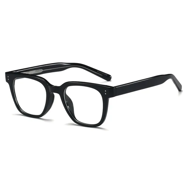 Anti blue Light Glasses Black Frame Plain Glasses Frame Blue - Shop at LoveMi
