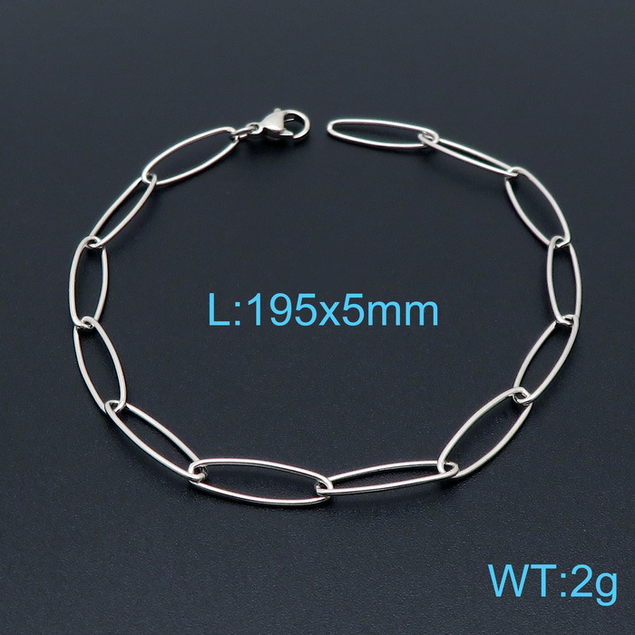 European And American Style Fashion Simple Titanium Steel Oval Ring Clavicle Chain Necklace