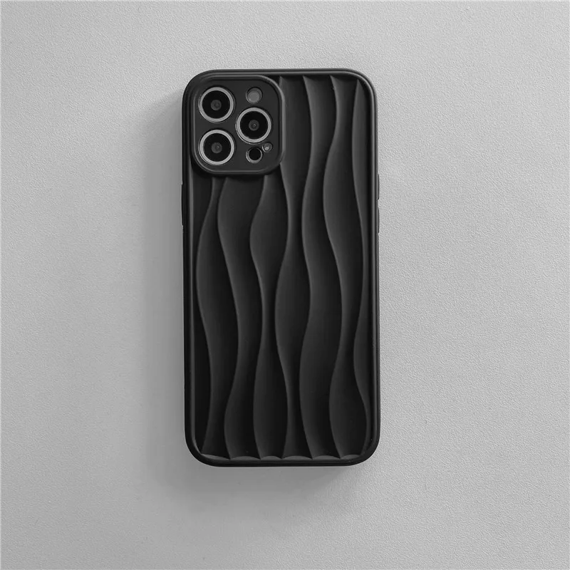 Title 1, Water Ripple Midnight Black telefoonhoesje. Bes...