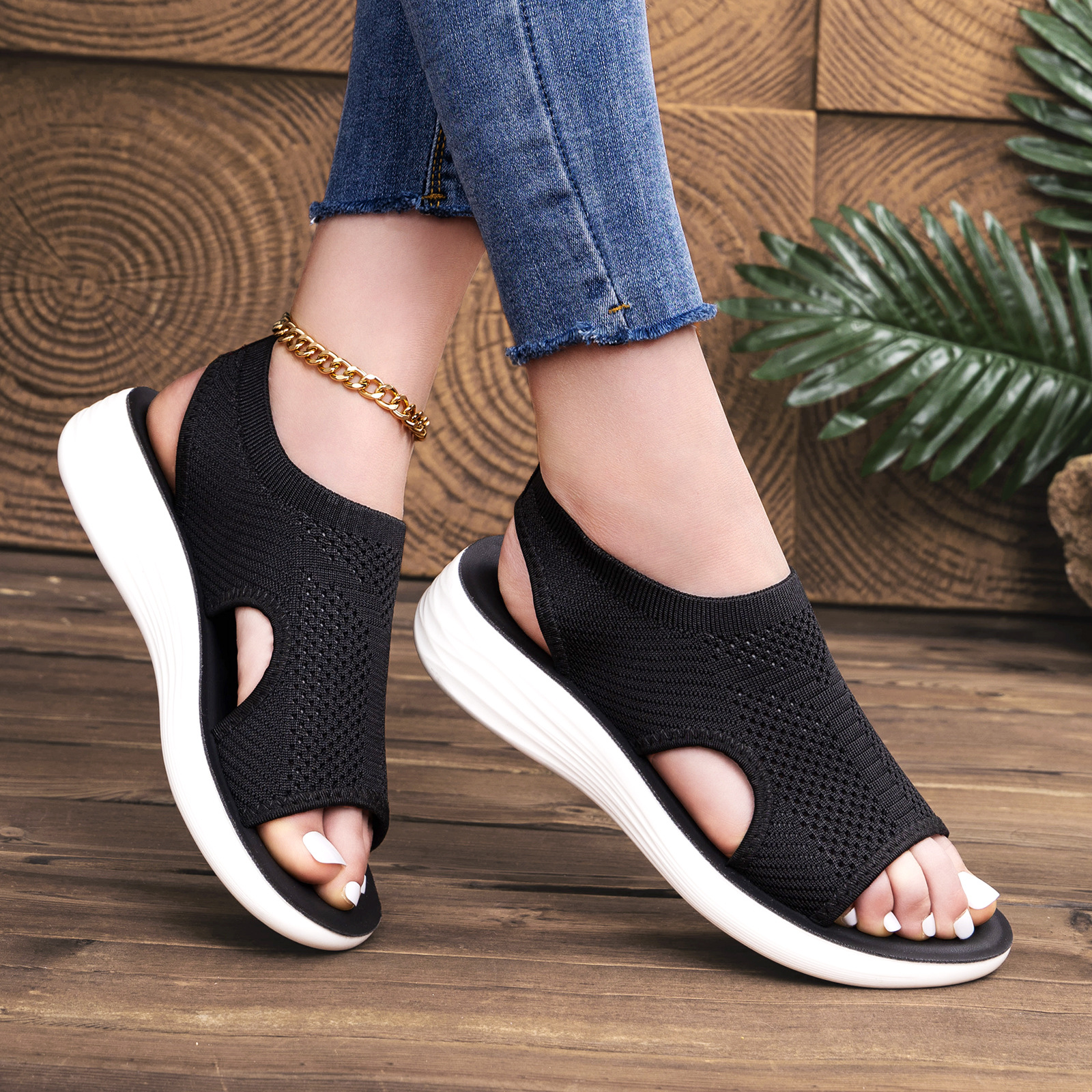 Flyknit Slip-On Sandals
