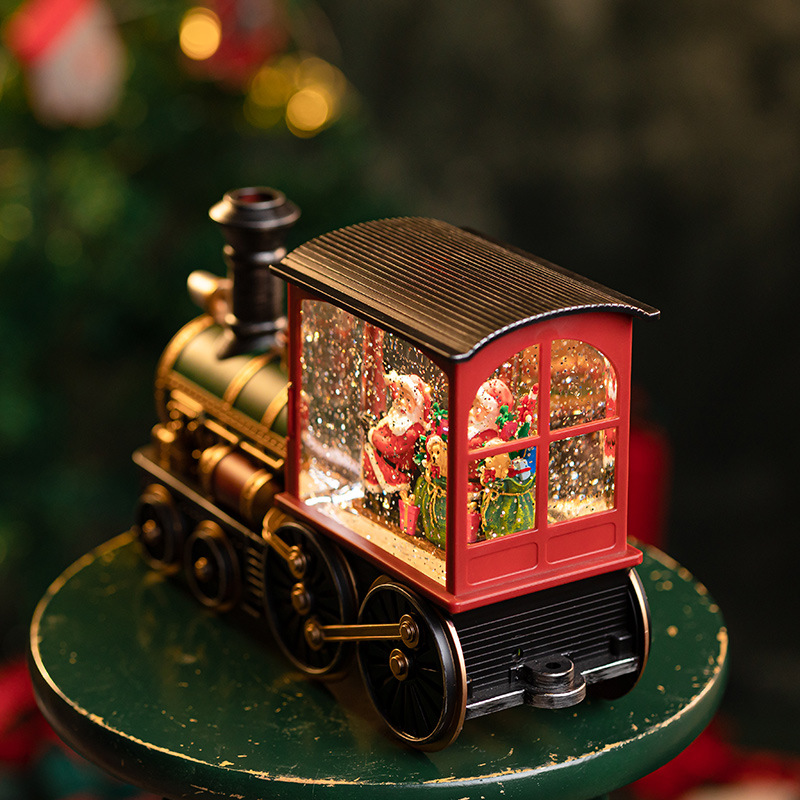 Christmas Santa Claus Train Music Box - Image 4