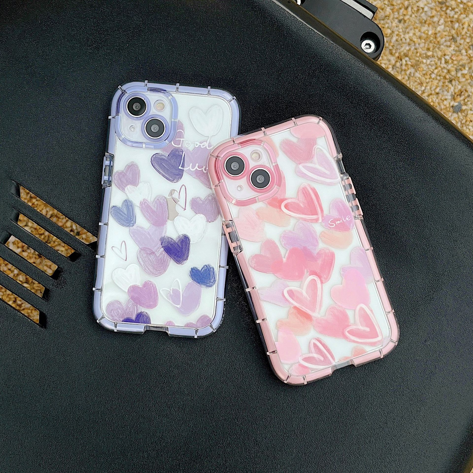 Title 10, Capinha para celular Glow Soft Color Small Love...