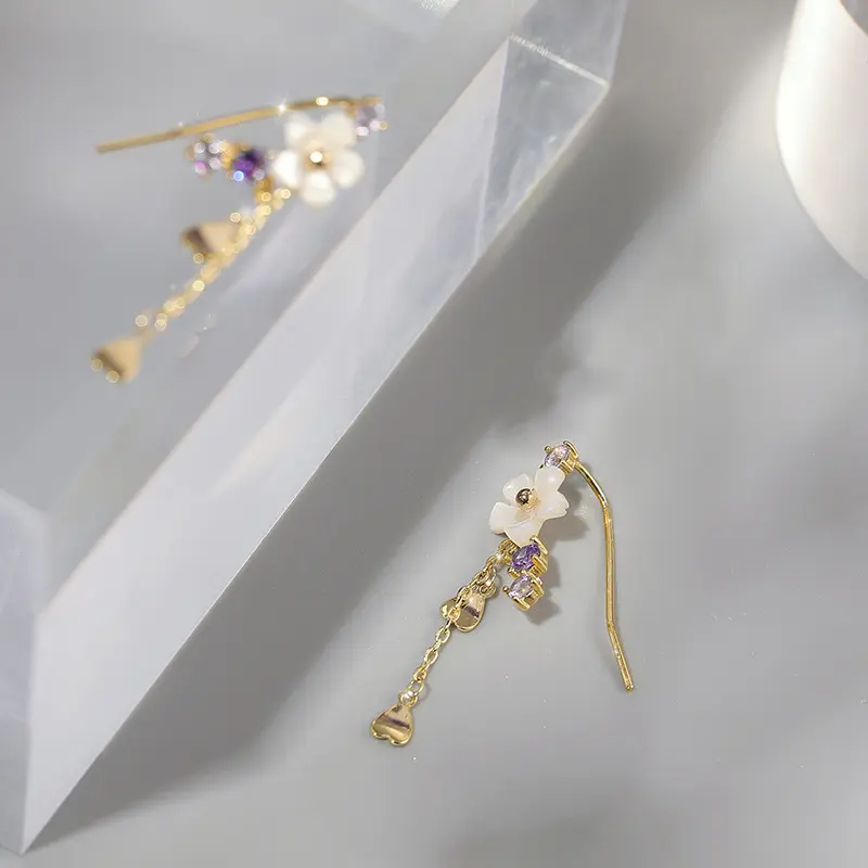 Natural Shell Floral Earrings