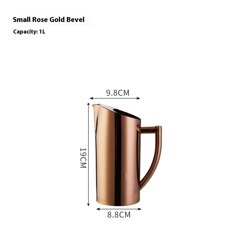 Small Size 1L Bevel Rose Gold