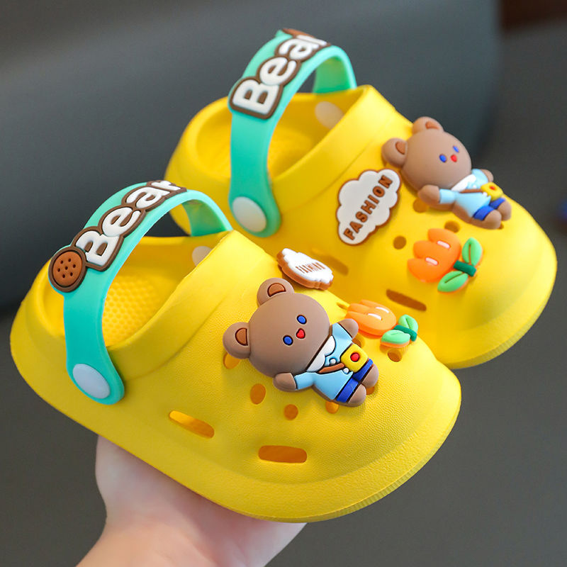 Children's Slippers Summer Cute Outdoor Soft Bottom Non-slip Boys And Girls Sandals Infant Kid Baby Hole Shoes — foto 10