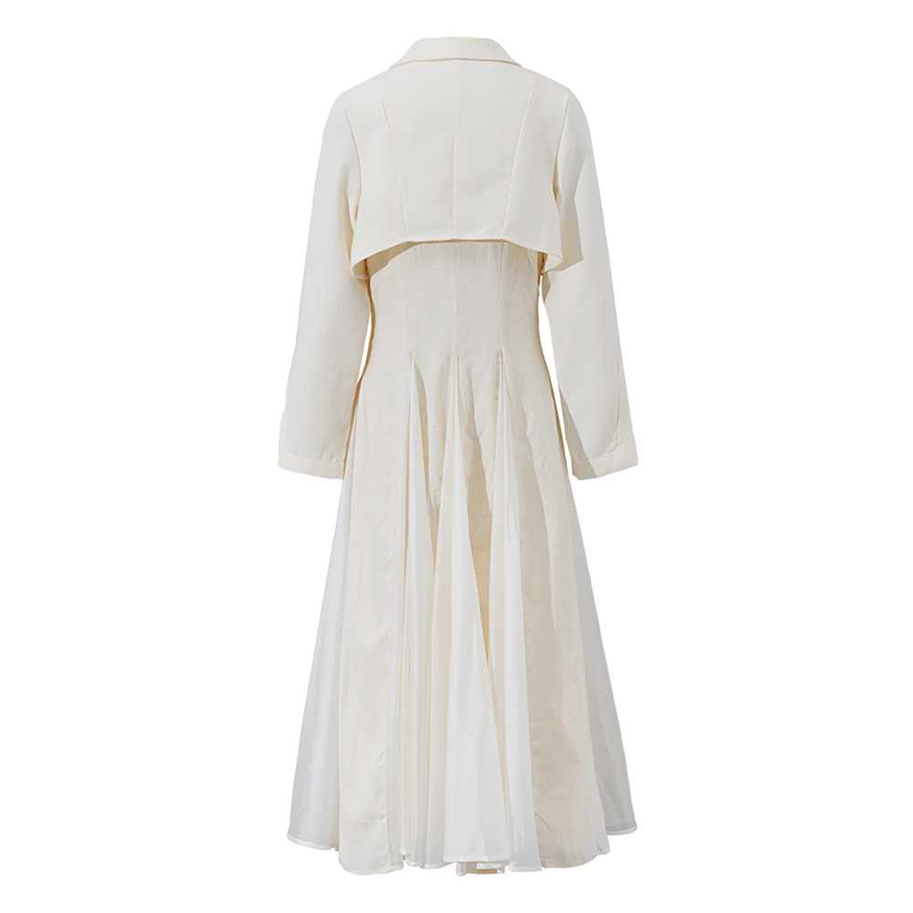 Long Sleeve Waist-Tie Midi Dress, picture 6 of 7