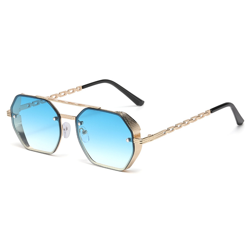 High-end Multi-sided Dual-bridge Sunglasses For Women, Fashionable
