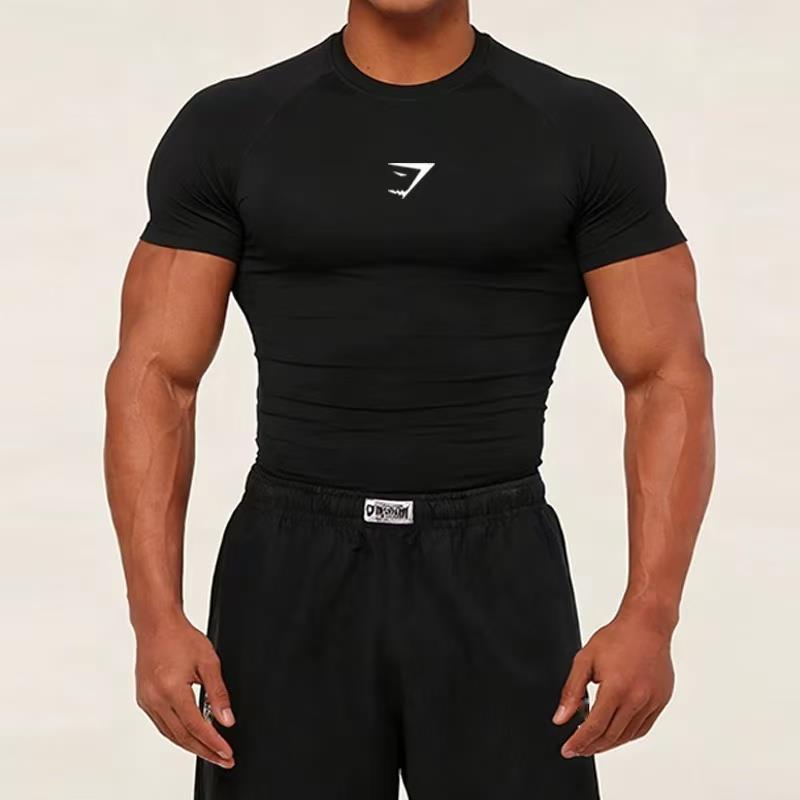 Men's Short-sleeve Quick-drying Breathable Fitness Compression Shirt