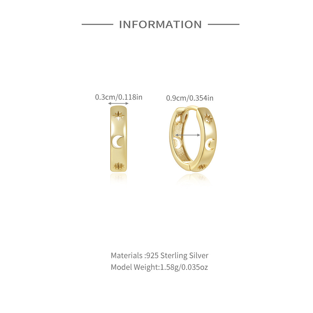 S925 Sterling Silver Geometric Diamond-embedded Elegant Earrings For Women