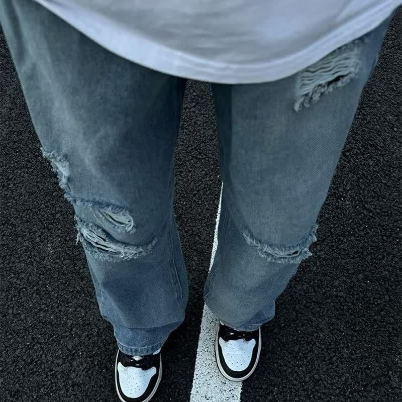 Mens American-style Streetwear Utility Casual Pants