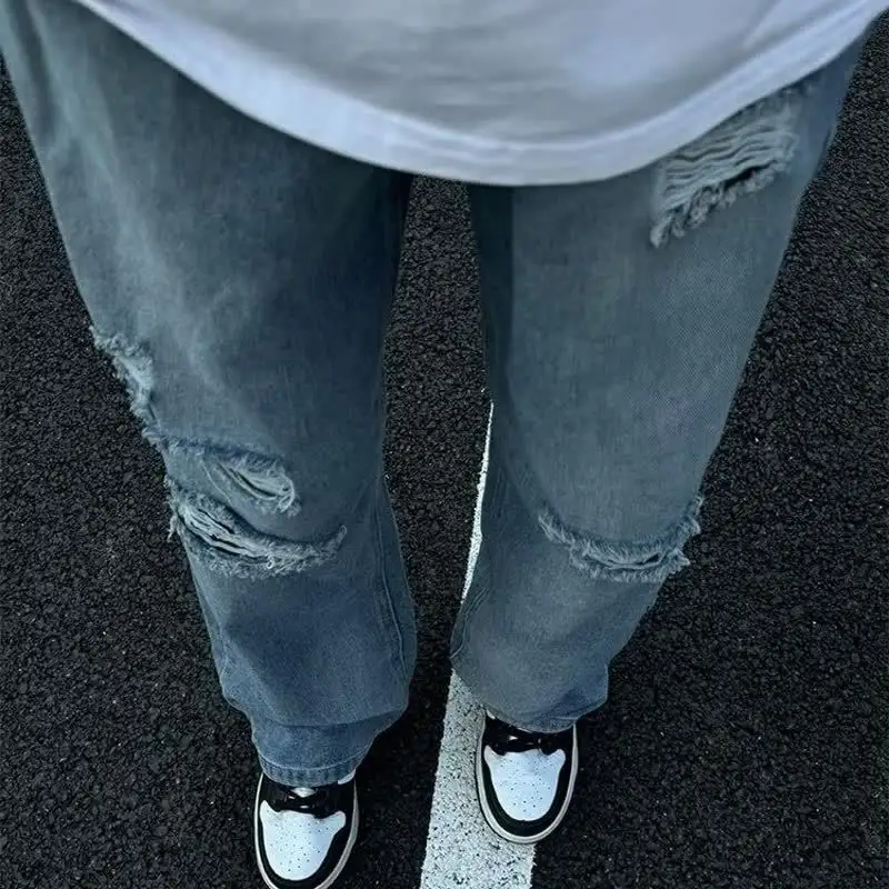 Mens American-style Streetwear Utility Casual Pants