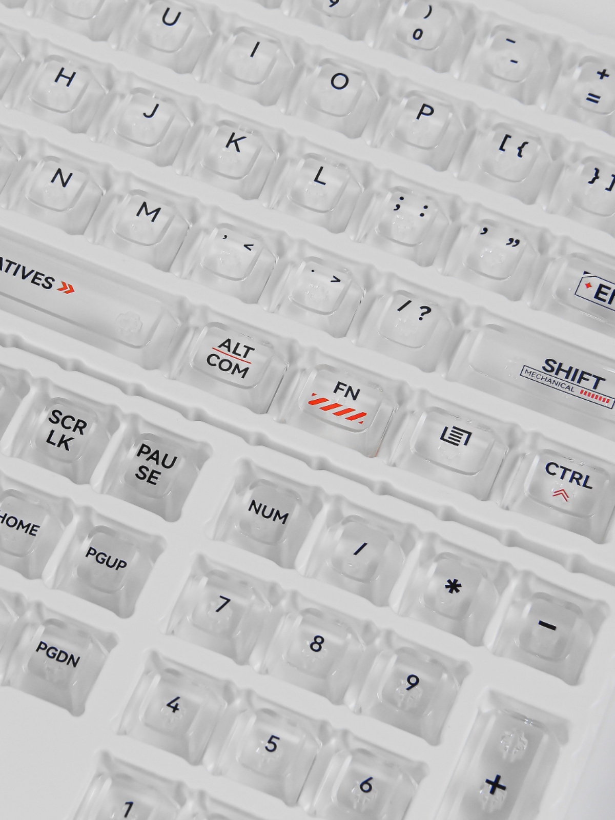 MDA Highly Transparent 116 Key Mechanical Keyboard Keycaps