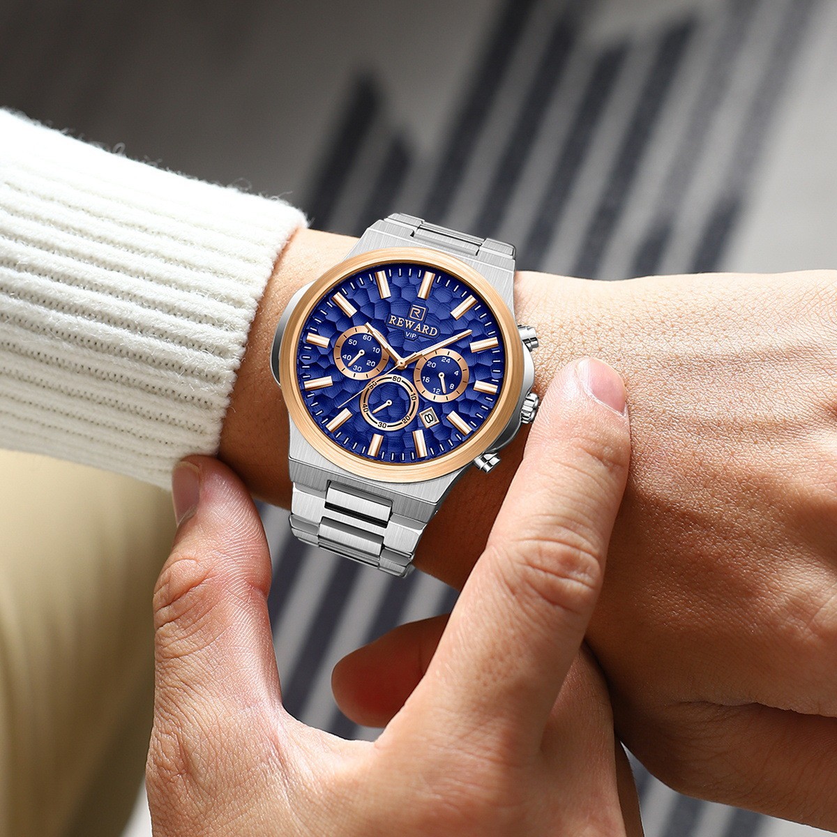 Luminous Waterproof Multifunctional Quartz Mens Watch