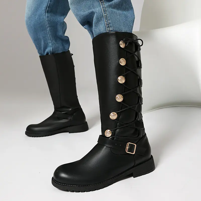 Men's High-top Leather Boots