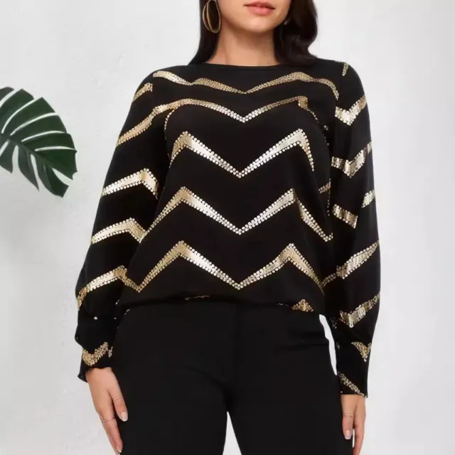 Crew Neck Casual Pleating Long Sleeve Shirt Black - Shop at LoveMi