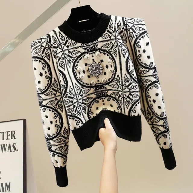 Women's Short Long sleeved Sweater Casual Top Black - Shop at LoveMi