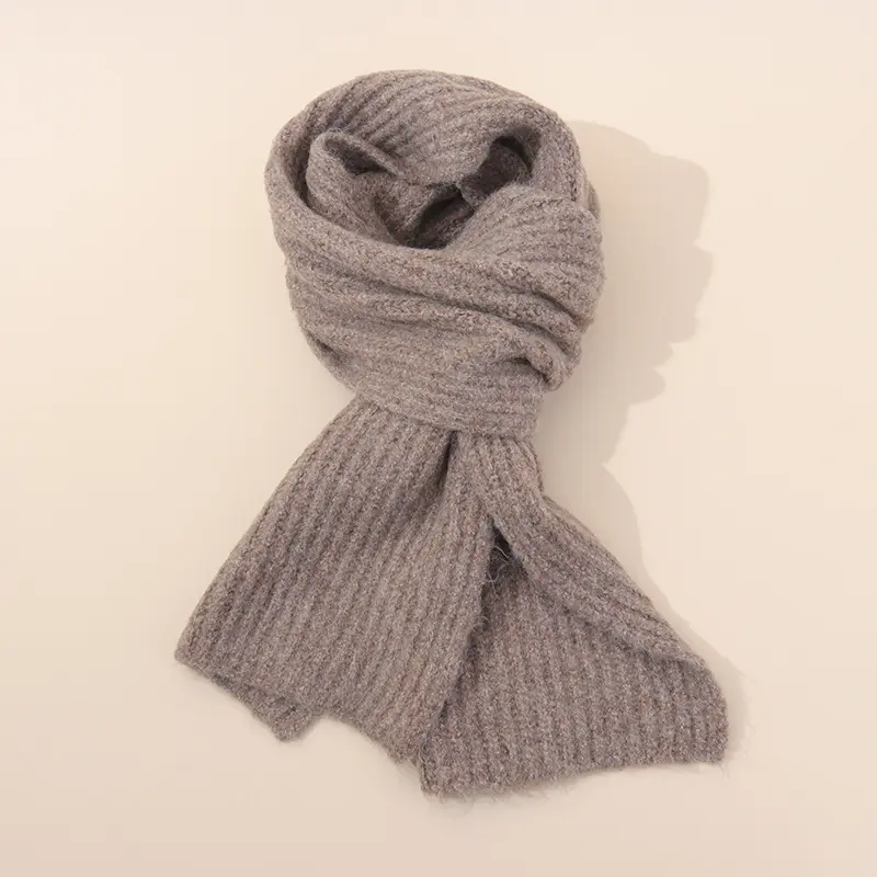 Soft And Warm Cashmere Knit Scarf Unisex