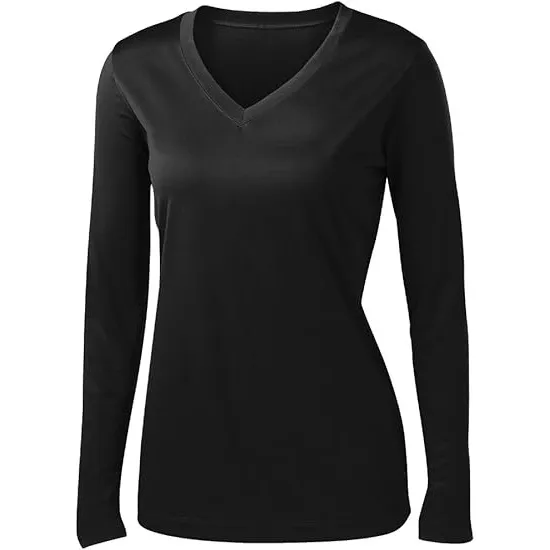 Women's Cotton Long Sleeve T shirt Top Black - Shop at LoveMi