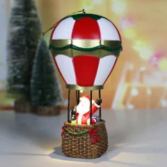 Christmas Resin Christmas Luminous Old Man Snowman Decoration Ornaments - Hot Air Balloon Elderly - View 1