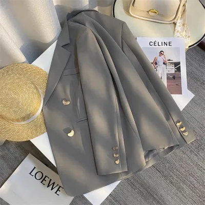 New High-end British Style French Texture Suit Jacket For Women