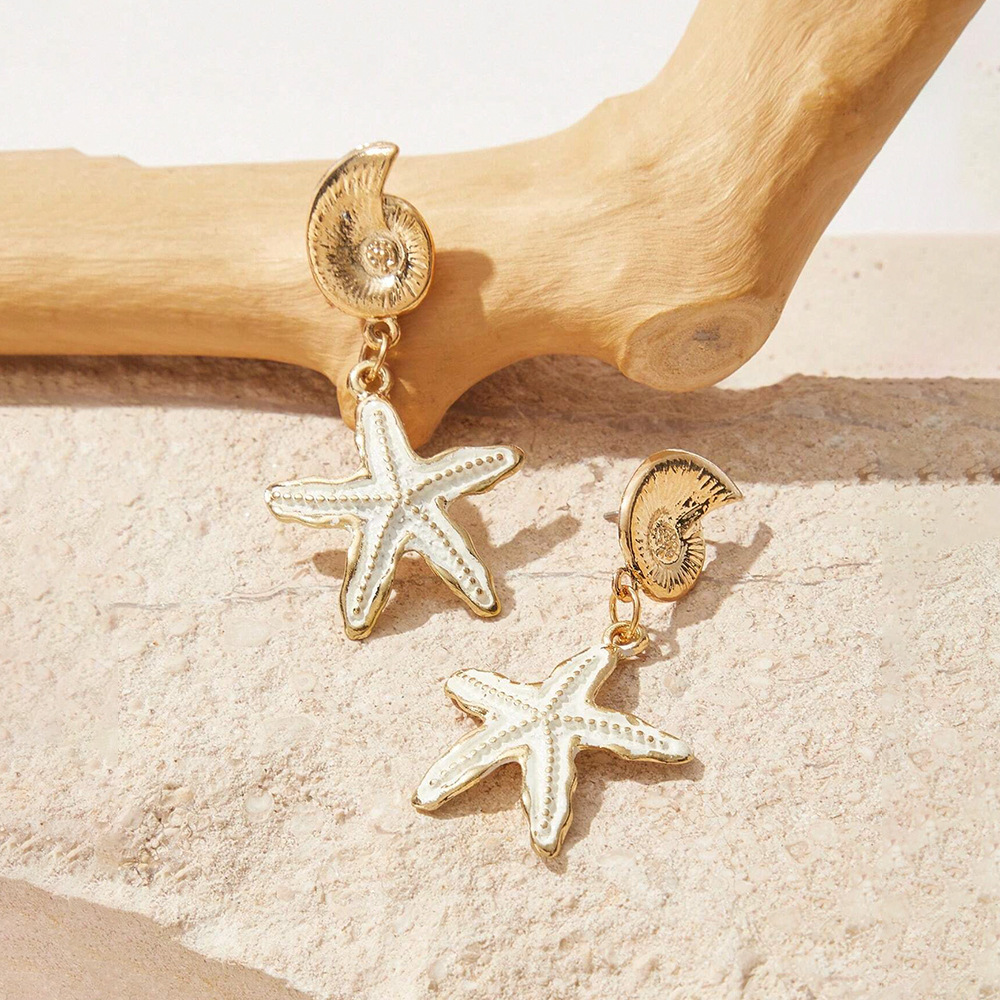 Summer Ocean Style Starfish Earrings