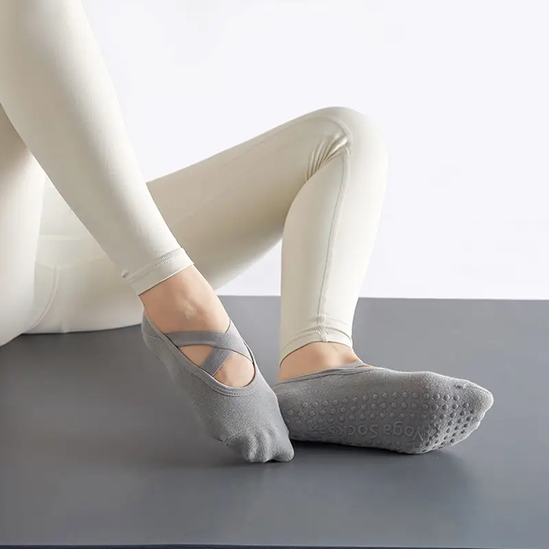 Professional Yoga Socks Women's Non-slip Short