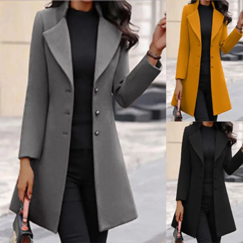 Women's Winter Wool Coat - Classic Warm
