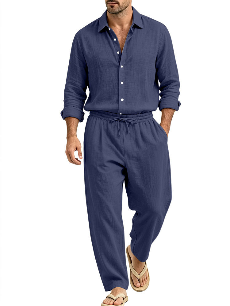 Linen Shirt and Trouser Set, picture 4 of 10