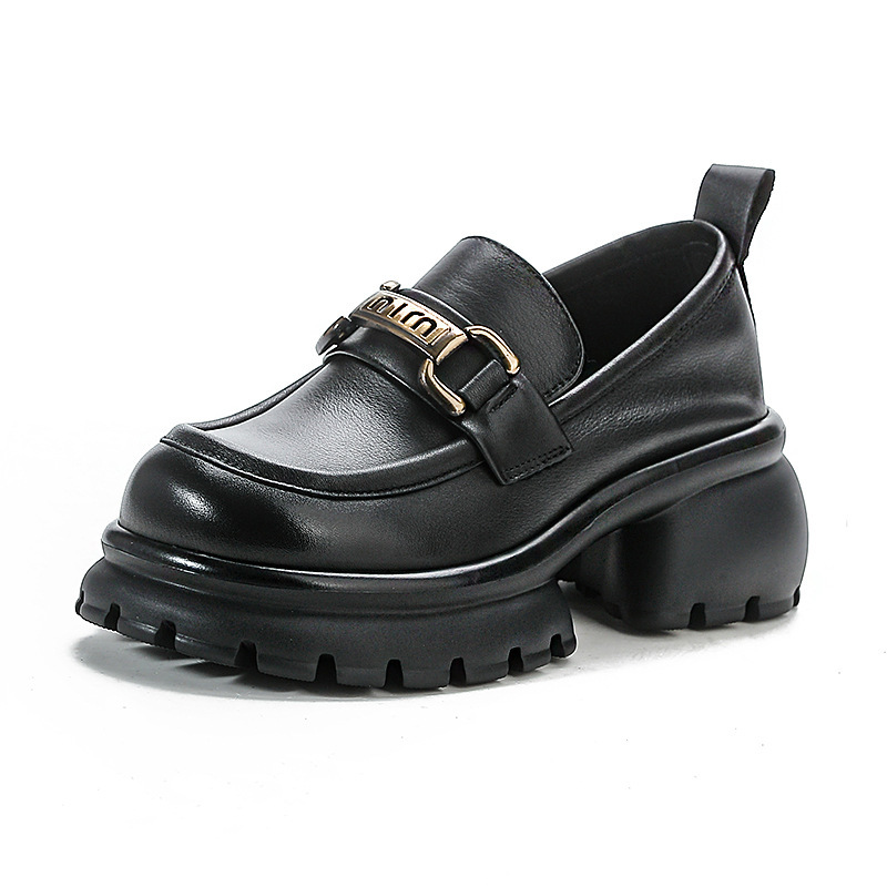 Leather Wedge Slip-On Flats, picture 5 of 5