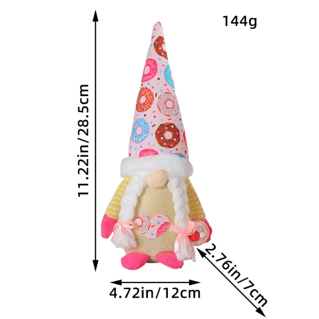 Christmas Decorations Donut Doll Pointed Hat Dwarf E3 32 Donut Doll Braid - Shop at LoveMi