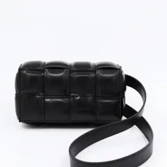 Woven Small Square Bag Women's Commuter Chain Creative Pillow Bag Simple Fashion Large Capacity Crossbody Bag - Black - View 1