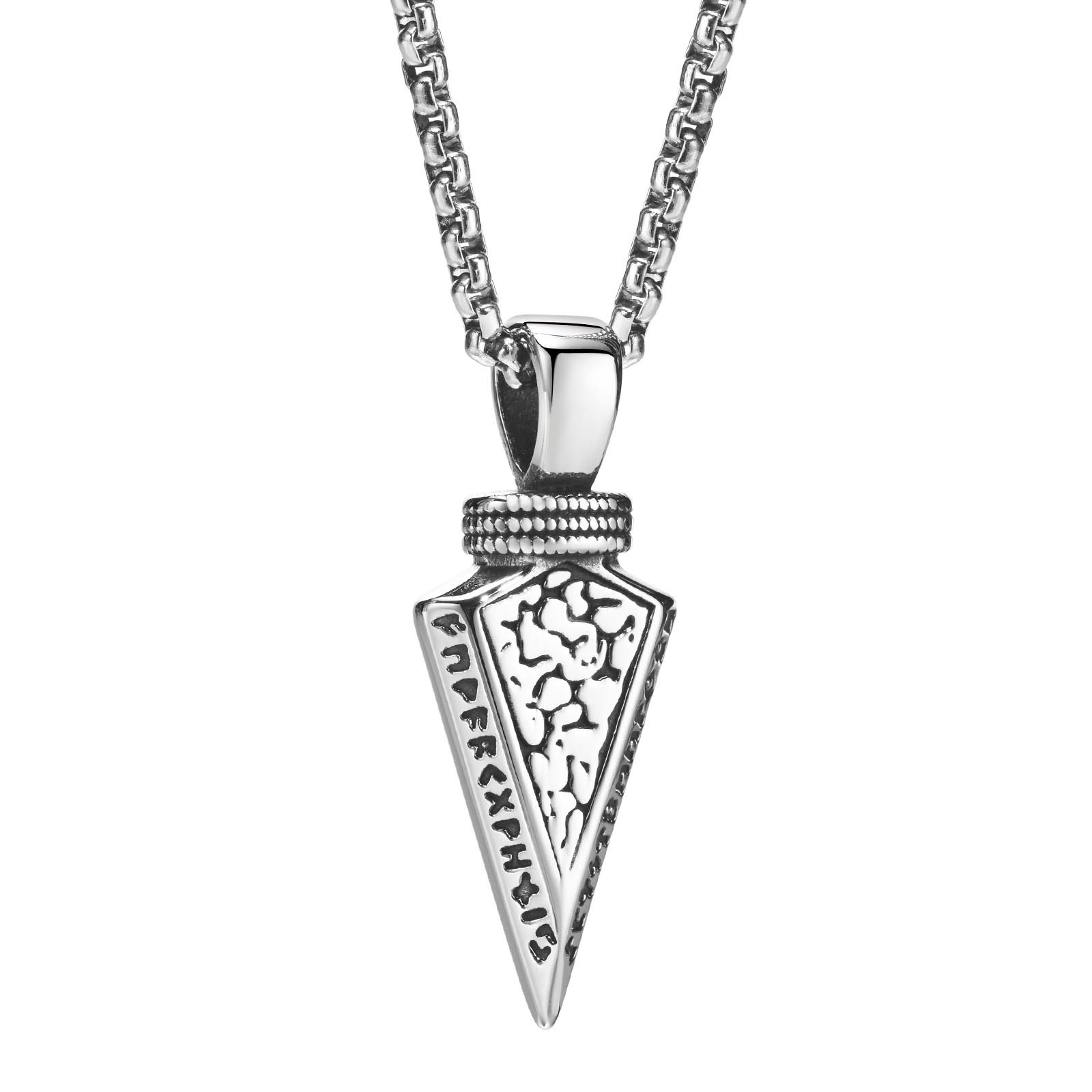 Stainless Steel Arrow Steel Men's Necklace