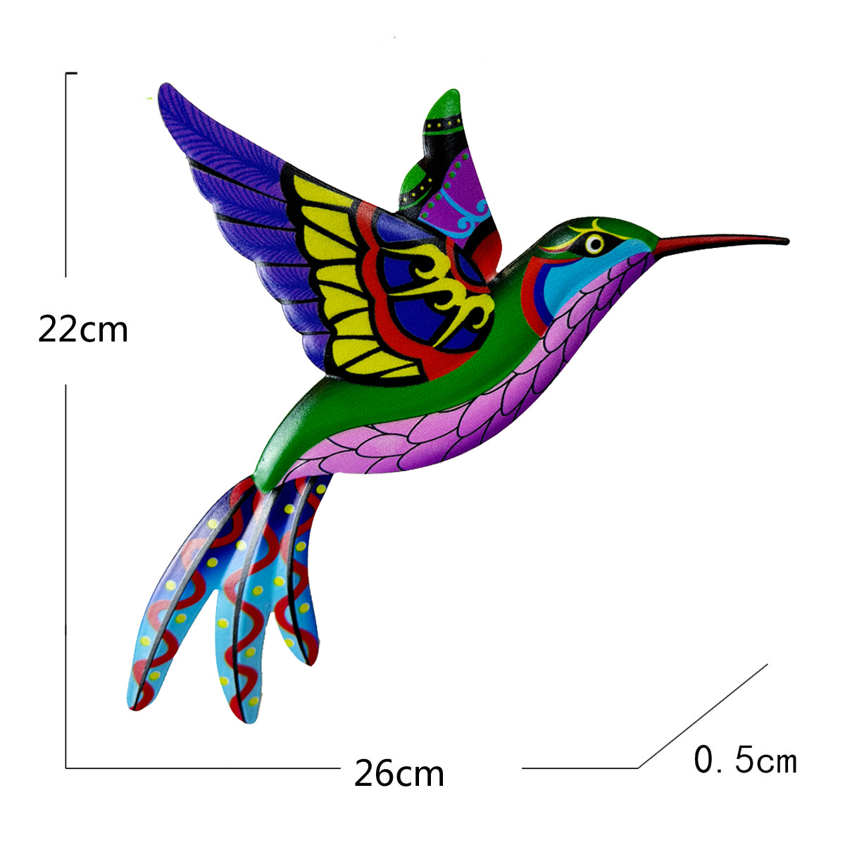 Title 7, Iron Art Hummingbird Magnetic Refrigerator Stic...