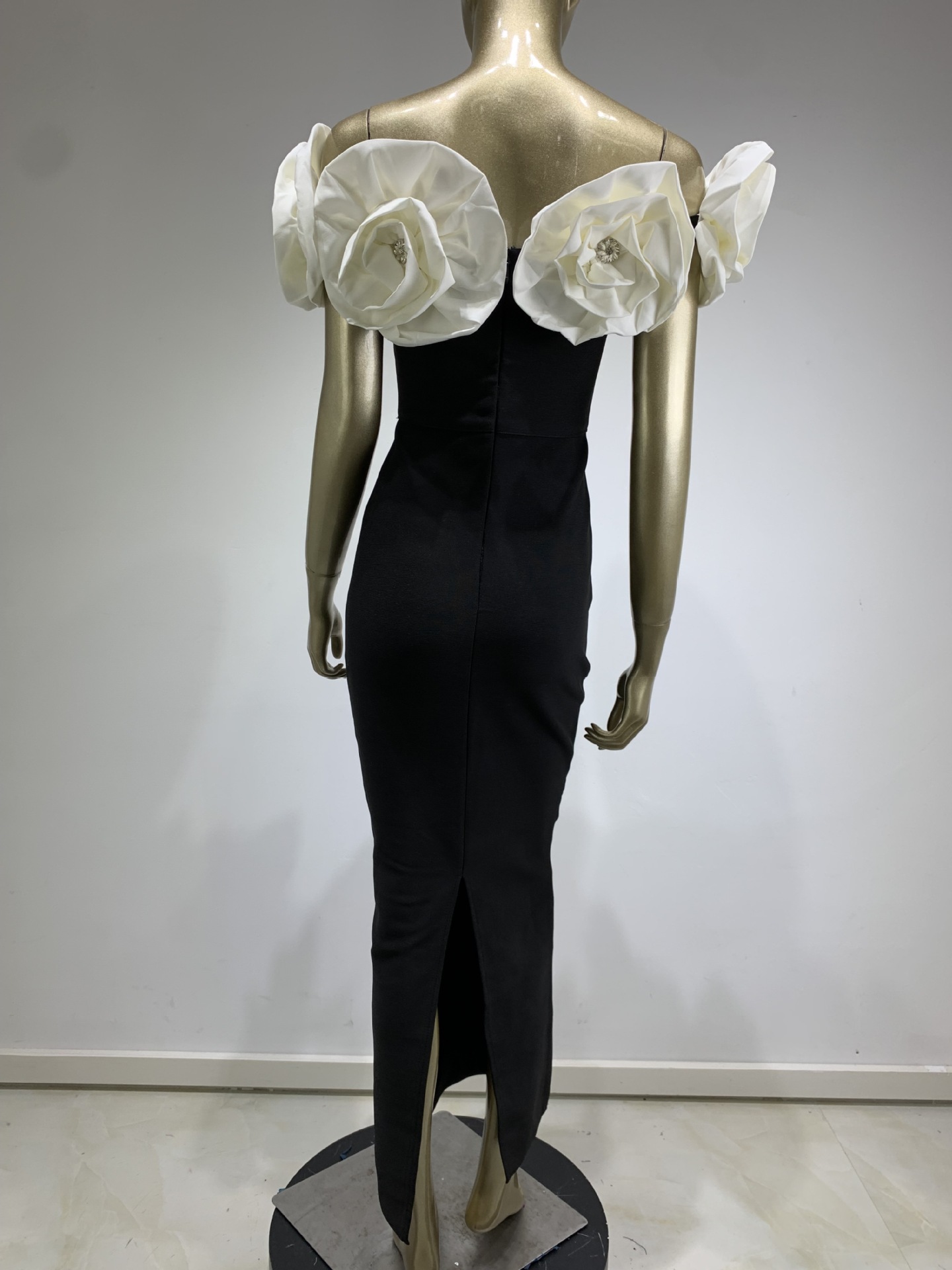 Straight-Shoulder Mesh Dress, picture 8 of 8
