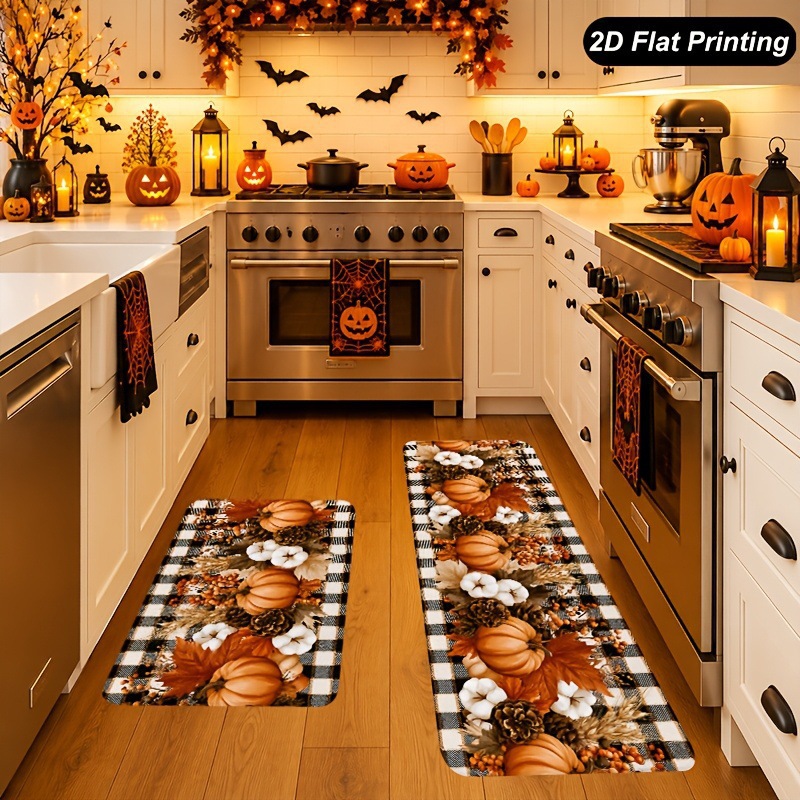 Maple Leaf Kitchen Floor MatAbsorbs Water And Oil