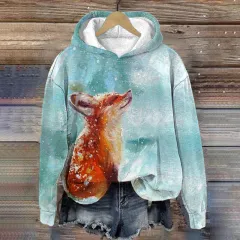 Womens Retro Jacquard Loose Crew-Neck Sweater - Rinft59365713-2Xl - View 1