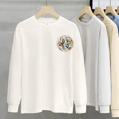 230g Heavy Cotton Long-sleeved T-shirt For Women - Corsage Fh24 Basketball-3Xl - View 1