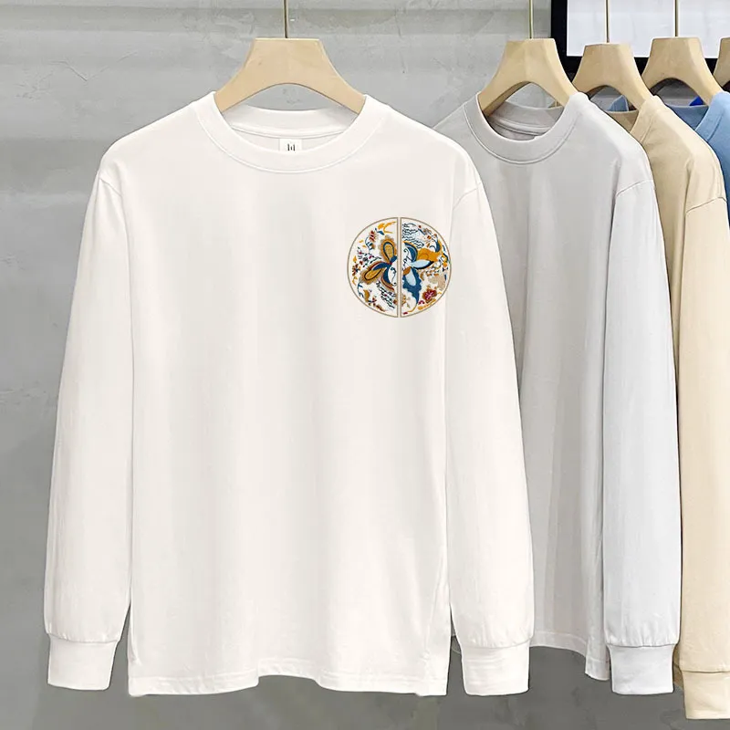 230g Heavy Cotton Long-sleeved T-shirt For Women - Corsage Fh24 Basketball