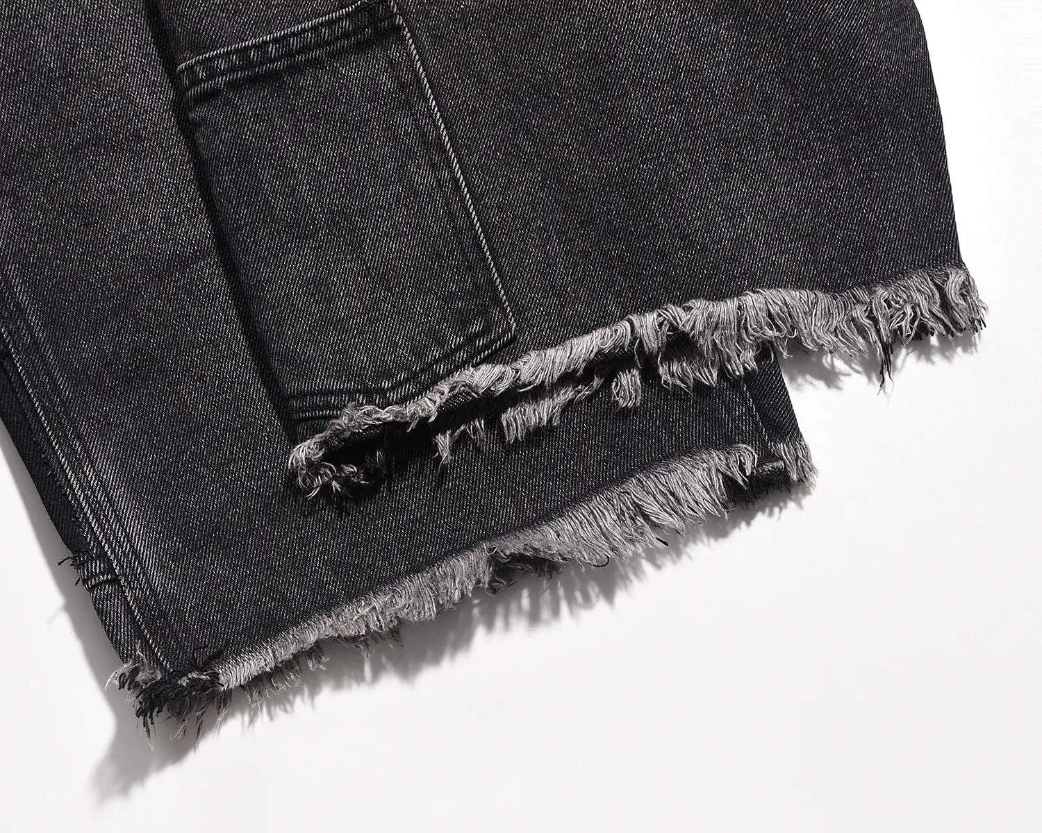 High Street Washed Overalls Daddy Pants Retro Cat Beard Denim Shorts