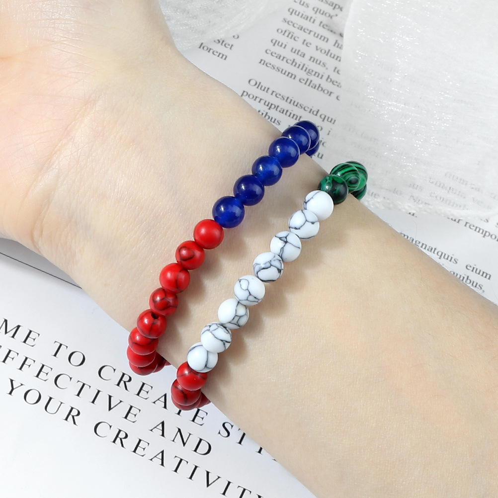 Colorful Stone Bead Stretch Beaded Hand