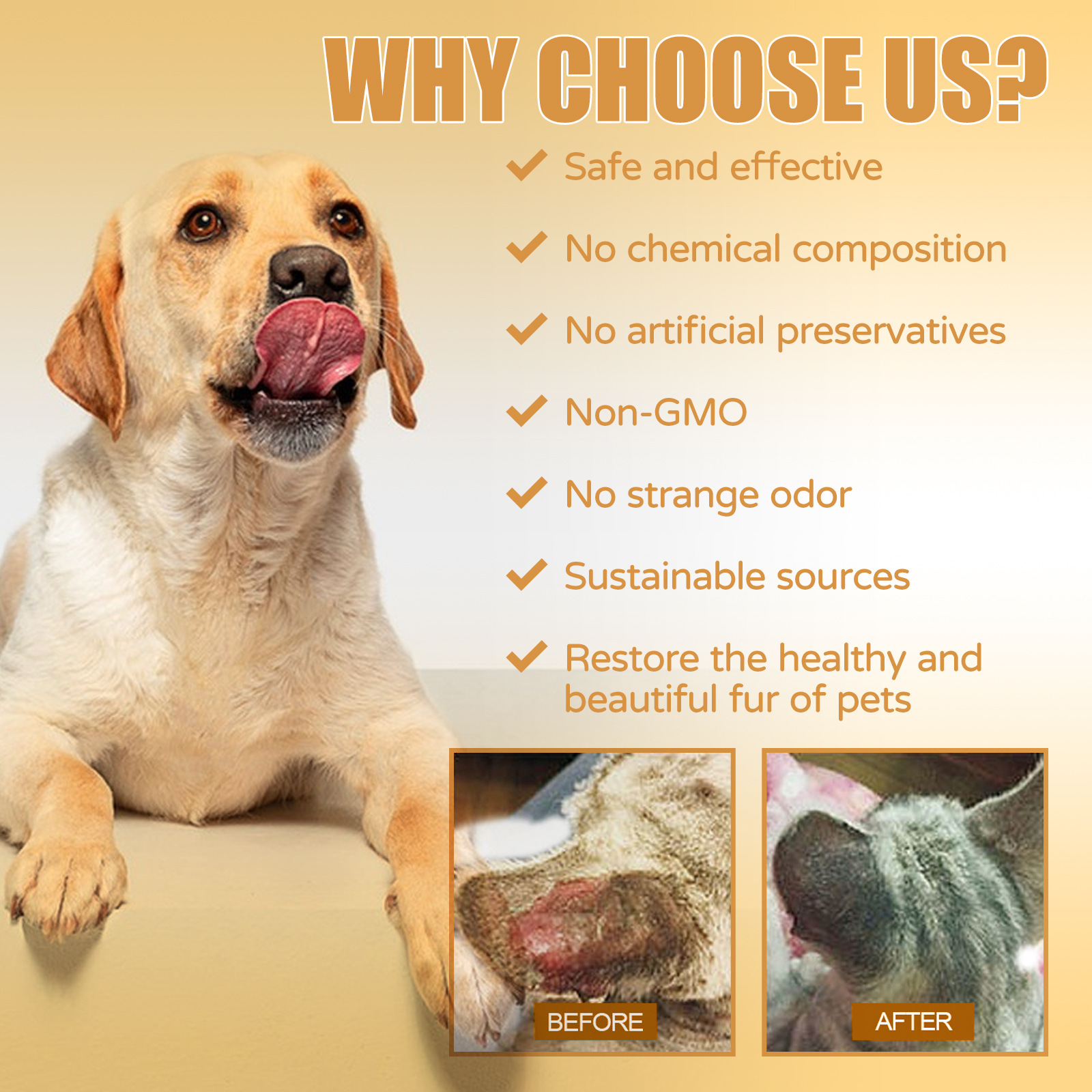 Pet Skin Fur And Wound Care Essence For Cleaning And Moisturizing