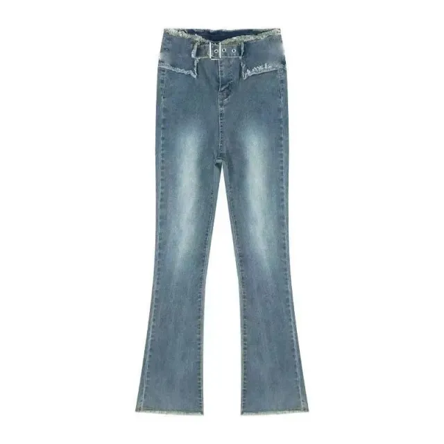 Skinny Jeans Women's Summer Thin Style Retro Blue - Shop at LoveMi