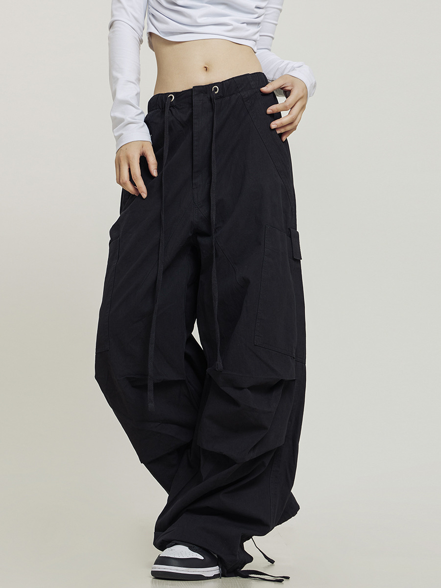 Women's American-style Retro Straight Wide Leg Overalls