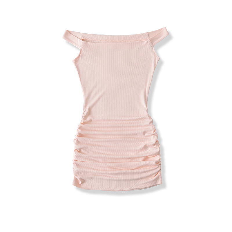 Hot Girl Sexy Off-the-shoulder Ruffle Hip Dress